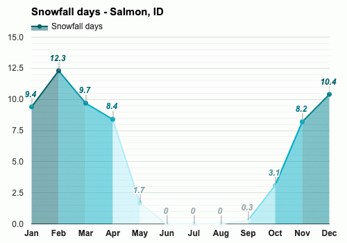 how much snow did salmon idaho have on january 5 2017